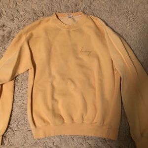 Yellow Bandy Melville Crewneck